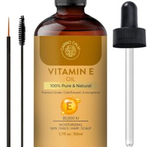 Carno Calm Vitamin E Oil 35000 IU Cold-Pressed Tocopherol, 50 ml