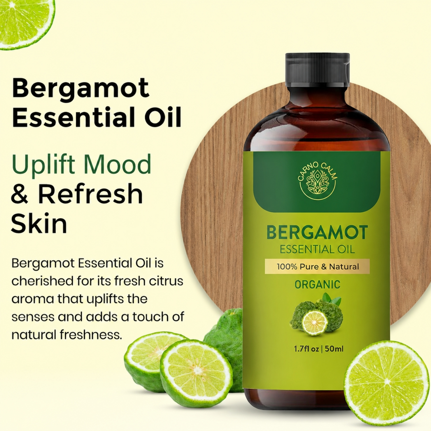 Carno Calm Bergamot Essential Oil for Diffuser, Soap and Candle Making - Image 4