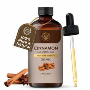 Carno Calm Organic Cinnamon Essential Oil 50 ml, 100% Pure Steam Distilled