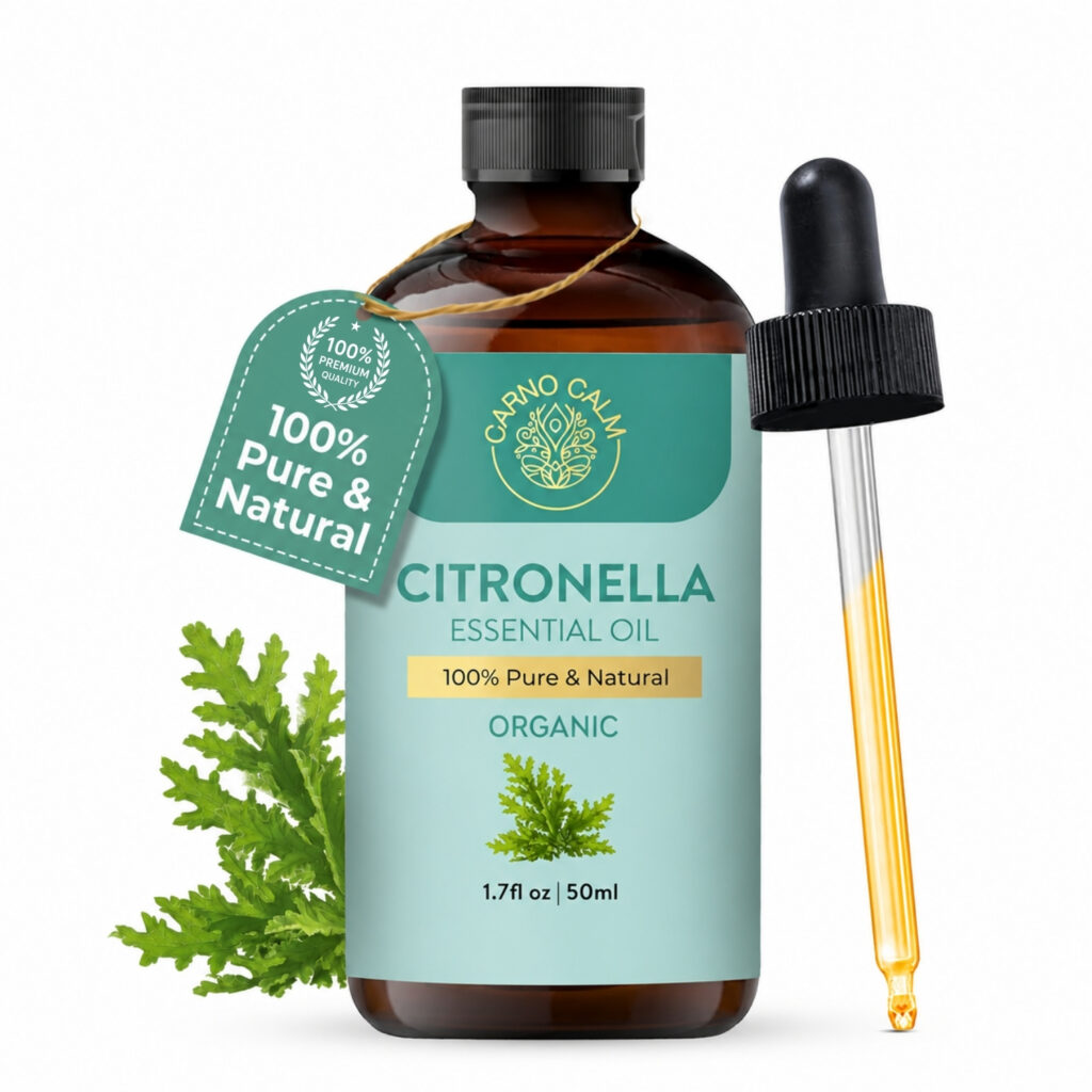 Carno Calm Organic Citronella Essential Oil, 1.7 fl oz