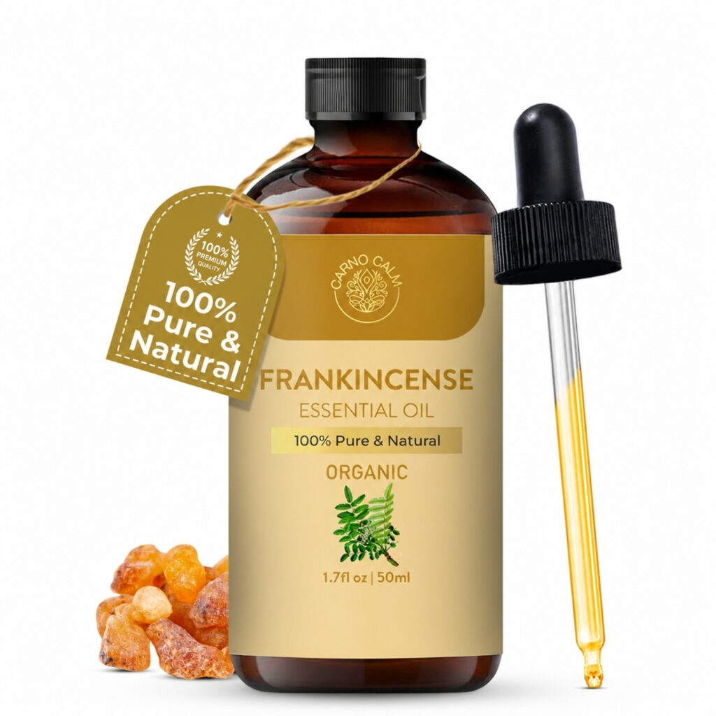 Carno Calm Organic Frankincense Essential Oil 50 ml, 1.7 fl oz