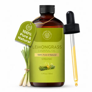 Carno Calm Organic Lemongrass Essential Oil 50 ml, 1.7 fl oz