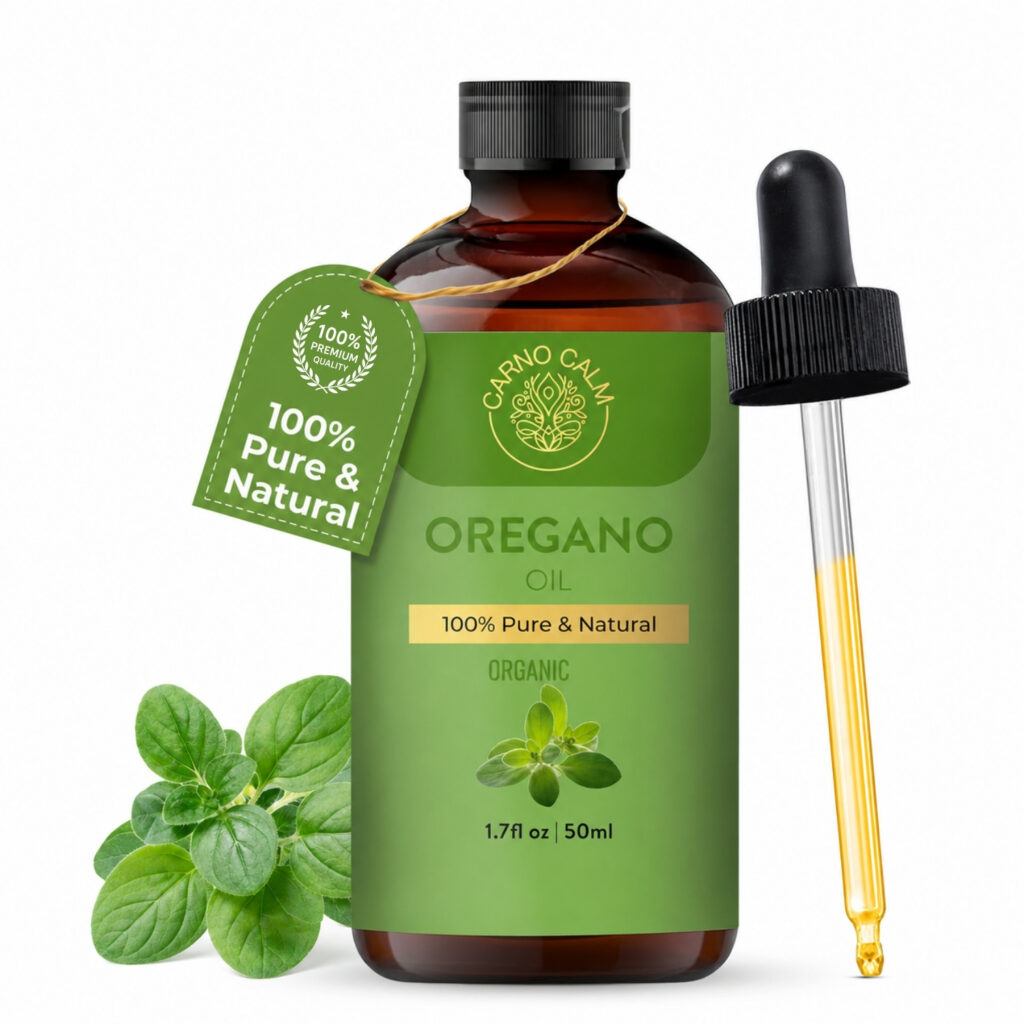 Carno Calm Organic Oregano Essential Oil, 50 ml (1.7 fl oz)