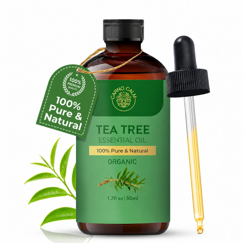 Carno Calm Organic Tea Tree Essential Oil 50 ml, 1.7 fl oz